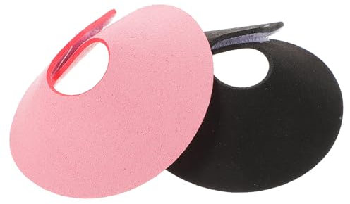 iplusmile Vogelschutzhalsband Anti Pickel Aus Verschleißfestem Material 2 Stück Rosa Und Schwarz Genesungsring Für Papageien Wundschutz Für Heimvögel