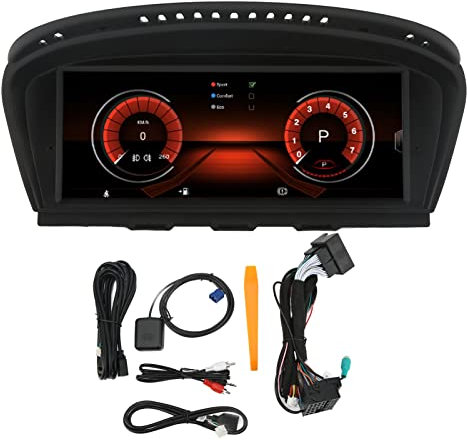 Aramox Auto Audio Stereo,8.8 Inch Android 10 Long Chassis With Wifi Dual Core Car Dvd Car Navigation Dvd/Cd Player Car Cd/Vcd/Dvd For 3 Series E90 E91 E92 E932009-2012 (for CIC System)