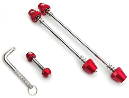 ONIPAX Anti-Theft Bike Skewer with M6 Seatpost Bolt & 7-Lobe Key