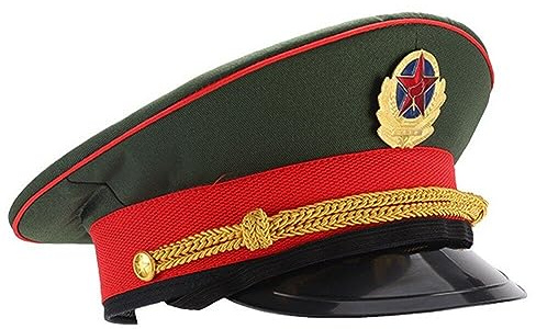 Bemvp Militärhut, Verstellbar, Militär-Armee-Kappe, Schirmmütze, Offiziershut Für Matrose, Marine, Marine, Admiral, Halloween, Cosplay, Kostümzubehör