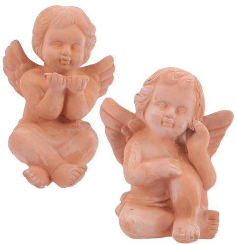 Abaodam Kleine Engel Skulptur Keramik Dekoration Für Blumentopf Tisch Regal Kleiner Gartendeko