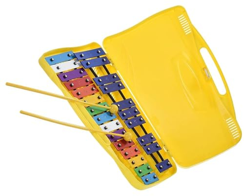 25-Noten-Metall-Glockenspiel, Xylophon, Schlag- und Rhythmusinstrument Glockenspiel Schlaginstrument