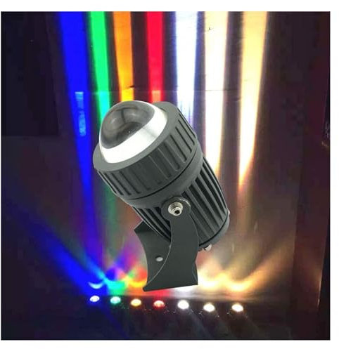 Remote Spotlight Led Beam Light - Rotation Outdoor IP67 Waterproof Building Exterior Wall Lights, 10W Spotlights for Construction Projects