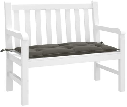 LAPOOH Gartenbank-Auflage Melange Dunkelgrau 100x50x7 cm Stoff, Terrassenmöbel, Wetterfeste Bank, Outdoor Bank, Parkbank, Garten Banken, Deko Bank, Gartenmöbel - 4002532