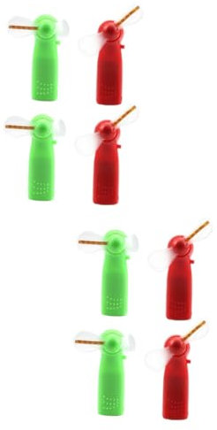 CIYODO 8pcs Silent Fan Led Glowing Handheld Desk Fan Usb Table Cooler Patterns Random Color