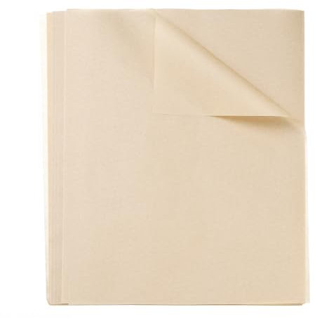 QUARKZMAN 100 Hojas Cuadradas de Papel Encerado 7.87 x 5.91 Papel Absorbente de Aceite para Envolver Alimentos Secos para Sándwiches, Hornear Cestas de Picnic, Color Madera