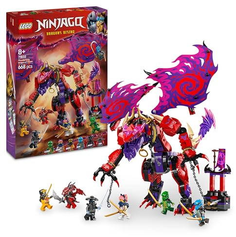 LEGO NINJAGO Chaosdrache Donnerzahn - Spielzeug mit 6 Ninja Minifiguren - Rollenspiel Bauset für Jungen und Mädchen ab 8 Jahren - Geschenke für Fans der TV-Serie Aufstieg der Drachen 71832