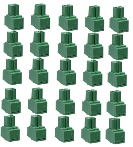 BUGUUYO 50stücke Gerader Stiftklemmenblock Schraubklemmenblock-steckverbinder Elektrisches Zubehör Für Leiterplatten Material