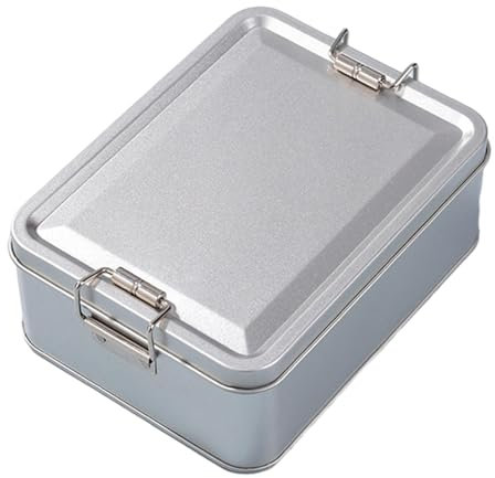 Latas De Metal Para Galletas, Caja De Almacenamiento De Lata Para Dulces, Caja De Almacenamiento De Metal, Contenedor De Almacenamiento De Lata, Caja De Lata De Metal Vacía Con Tapa, Contenedor De Alm