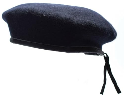 Militar Echte Bundeswehr Marines dunkelblaue Baskenmütze, Militärkommando, marineblaue Mütze, Wolle, blau, 59