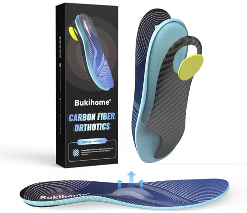 Carbon Fibre Insoles for Men & Women - Performance Sport Insoles - Turf Toe Relief for Athletes - XS - Women: 5.5-6