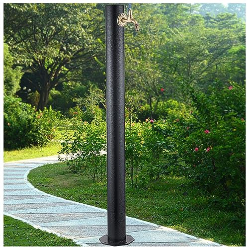 ZATTYDV Colonna di Rubinetto da Giardino, Colonna d'Acqua con Rubinetto in Ottone, distributore d'Acqua per Patio, Fontana d'Acqua, Tubo Flessibile per Acqua Esterna, r