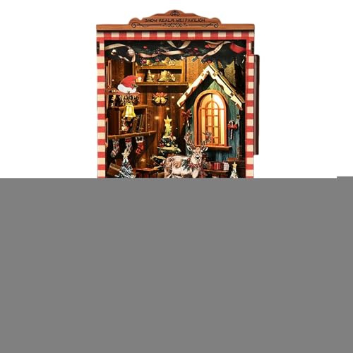 Kit de Construction de Maison Miniature pour Adultes | Maison de 3D en Bois de Noël pour - Kit de modélisme - Kit de Bricolage pour et Adultes - Bureau à Domicile - Chambre à