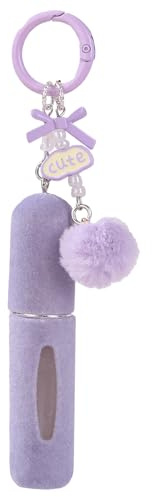 Bottiglia di profumo da appendere in peluche, 5 ml, con atomizzatore ricaricabile, contenitore portatile per profumi per donne e ragazze, borsa da viaggio, zaino, spruzzatore di colonia per