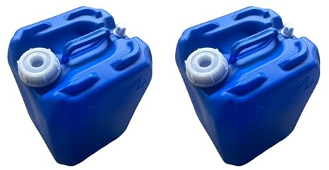 5 Gallon Hedpack with Cap | Carboy | Brewing & Fermentation | Stackable | BPA FREE- Food Grade | 2 PACK (BLUE)