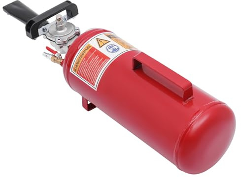 HongKKon Reifenwulstsetzgerät, 8L Reifenschockfüller Airbooster 0.6-0.8Mpa Reifenfüller Reifen Booster, Professioneller Reifenfüller Reifenbefüller kann für Motorräder und Elektrofahrzeuge (Rot)