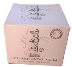 Crwp Eternite Ultra-Rich Renewal Cream with Rice Bran Water and 2% Squalane, Pure Beauty Face Moisturizer with crwp card.