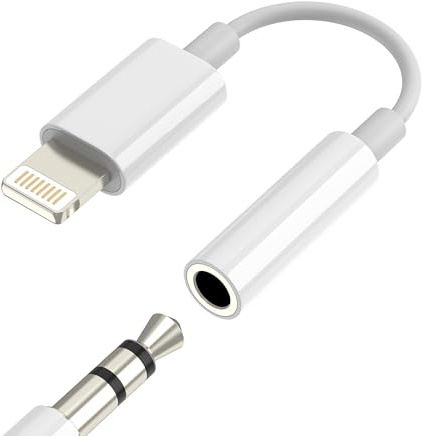 Headphone Jack Adapter Lightning Male 3.5mm Female Aux Cable Audio for iPhone14 13 Pro Max for Apple Adaptor for iPad Car Plug Earphone Cord Connector Microphone Port Converter Stereo Dongle Auxiliary