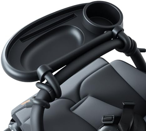 Shibida Bandeja para Cochecito de Bebé,Bandeja Universal para Cochecito con Soporte para Bebidas,Bandeja Ajustable para Carritos de Bebé,Accesorios para Cochecito de Bebé y Reposabrazos