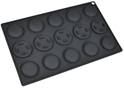 Zxfdsfdbnm Stampi da forno multiuso in silicone, 15 cavità per macaron, perfetti per torte fatte in casa e dolcetti artigianali, stampi flessibili in silicone per macaron