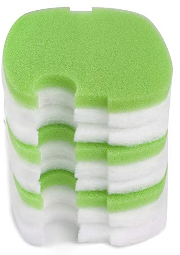 LTWHOME Filter Pads Set Replacement for All Pond Solutions 1400EF and 1400EF+ Aquarium External Fish Tank- White Floss & Coarse Foams Pads Media (Pack of 18)