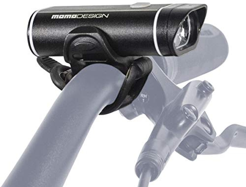 MOMODESIGN Bike HL03 Front Light, 350 Lumens Double LED Ultra Bright Headlight, Narrow/Wide Zoom, Night Vision Safety, USB Rechargeable, Universal Fit