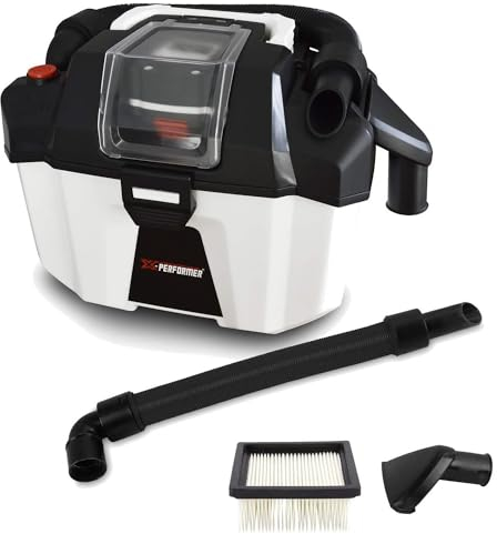 Aspirateur Eau et Poussière Compact sur Batterie - Xperformer XPVC20LIBL-10L - Outil Seul sans Batterie ni Chargeur