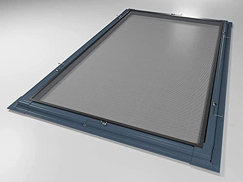Rollmayer Fliegenschutz Alurahmen Fliegengitter Insektenschutz Braun, Anthrazit oder Weiß als Selbstbausatz (nur Grau Fliegennetz Meterware)