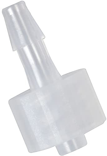 MEETOOT 10pcs Luer-to-Barb Adapter Male Luer with Lock Ring 1/8 Hose Barb Screw Quick Connector Plug 3.2mm for Laboratory Biochemical/Analytical Instruments and Food Machinery