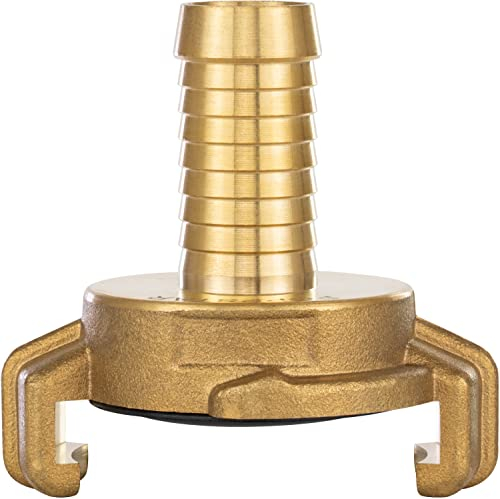 Poppstar Raccordo rapido in ottone con beccuccio da 1/2 pollice (raccordo con beccuccio per tubo da 1/2), per tubi con diametro interno di 13 mm