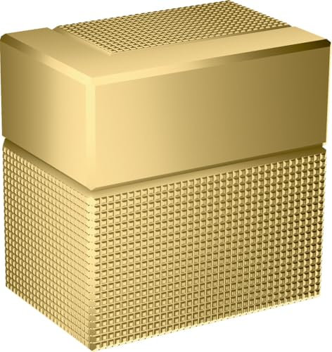 hansgrohe AXOR Edge Absperrventil Unterputz, Diamantschliff, Farbe: Polished Gold Optic