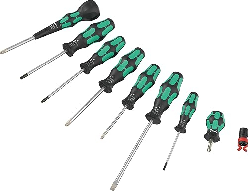 Wera 05134028001 9527 Ball-Grip Set 1, Screwdriver Set, 9 Pieces