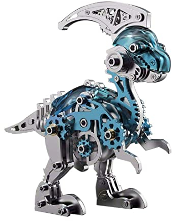 Metall 3D-modell, 3D metall pussel dinosaurier kit modellbyggsats vuxna, 160 delar 3D pussel lasersnitt metallbyggsats 3D byggleksaker metall pussel