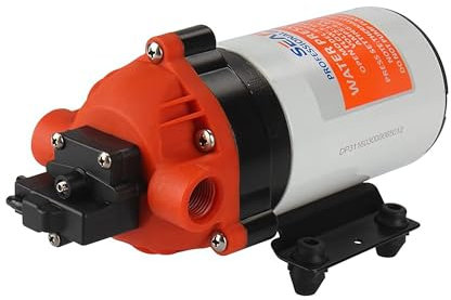 SEAFLO 12V 31-Series Water Pressure Pump - 1.8 GPM, 80 PSI, Self-Priming, Adjustable Pressure Switch, for RV, Boat, Marine, and Outdoor Use
