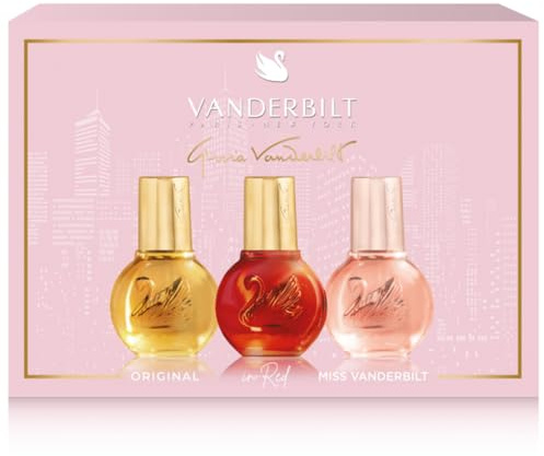 Gloria Vanderbilt Discovery Perfume Set (n. 1, in rosso, Miss Vanderbilt 30ml ciascuno) – Profumo da donna Set regalo