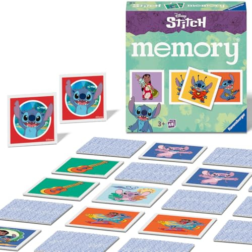 Ravensburger Mini Memory® Stitch | 48 Bildkarten Kinder Legespiel