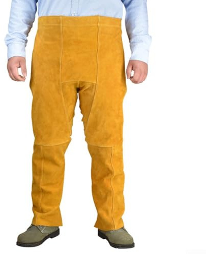 Tablier de soudage en cuir de qualité professionnelle avec jambes fendues flexibles pour plus de sécurité dans divers lieux de travail
