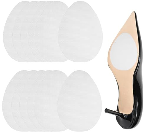 12 Stück Anti-Rutsch Sohlen Pads, Selbstklebende Rutschfeste Sohlen-Aufkleber, Transluzente Schutzpads für High Heels, Stiefel und Sandalen Geräuschreduzierung, Erhöhter Grip und Schutz