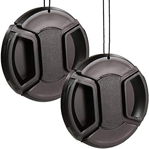 46mm Objektivdeckel für Nikkor Z DX 16-50mm f/3.5-6.3-2Stück | 46mm Lens Cap für Nikon Z50II Z50 DSLR, Zentrum Pinch, Snap-On, Objektivschutz, Anti-Fall,Staubdicht, XF 50mm f/2