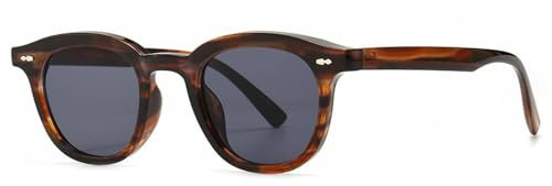 YIHANSS Vintage Sunglasses Women Rivet Frame Red Lens Retro Acetate Sun Glasses Shades Men