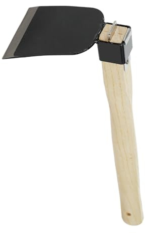 FTVOGUE Hoe en Acier à Haut Carbone épaissi avec Une Lame Tranchante, Petite Houle, Faucille Japonaise de Désherbage, Pick-Pick falsifié, Poignée Légère, Râteau à Cinq Boues avec Une Longue Poignée