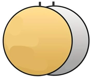 AMENGJ Rifletto di Luce per Fotografia Fotografia 5 in 1 con Luce di riempimento Morbida e riflettore Pieghevole(110CM 2 in 1)