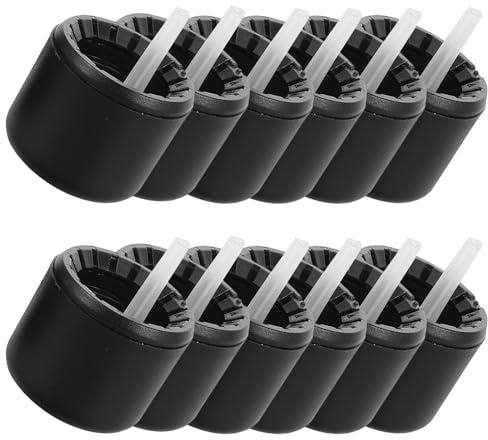 NOLITOY Lot de 20 Bouchons pour Bouteilles D'huiles Essentielles, Couvercles en Plastique De Remplacement pour Petites Bouteilles Cosmétiques en Verre Et Usage Industriel,