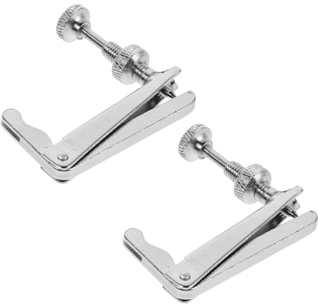 Supvox 2 Stück Cellostimmgerät Aus Edelstahl Für 3/4-4/4 Cello Mit Feinstimmschraube Und Metall Saitenspanner Präzise Saitenspannung Für Orchesterzubehör