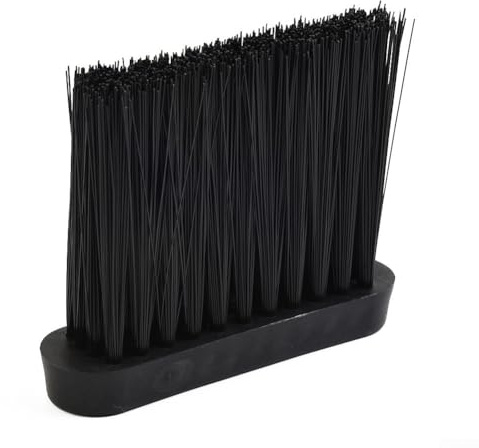 Cepillo de chimenea, repuesto de cabezal de cepillo de repuesto con escoba de mango de plástico para herramientas de chimenea diseñadas para limpieza profunda de áreas de hogar (L)