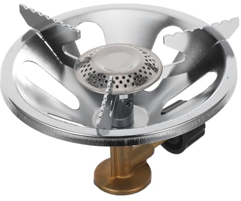 Mikinona Hornillo Camping Portátil de Acero Inoxidable, Prevención de Óxido y Diseño Plegable para Actividades al Aire Libre y Camping