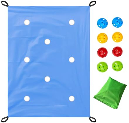 Hole Tarp Jeu de construction d'équipe – Kit d'activités de travail d'équipe pour 8 à 20 participants | Ensemble de jeu amusant de groupe, exercice de connexion émotionnelle, jardin, maison, école