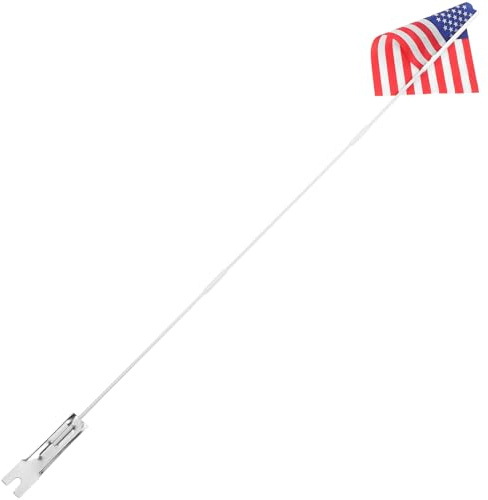 Luxshiny Kinderfahrrad Sicherheitsflagge mit Glasfaserstab 20x28cm US Flagge Abnehmbare Fahrrad Werbefahne für Outdoor und Roller