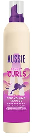 Aussie Rizos Definidos Mousse Para Rizos Voluminosos 200ml. Fijación Fuerte Y Definición, Protección Contra El Calor Para Cabello Rizado Hondulado Con Protección Antifrizz De 24H