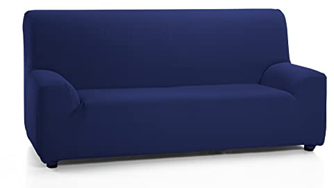 Martina Home Tunez elastischer Sofabezug, Stoff, Blau (Marineblau), 1-Sitzer (70 bis 110 cm)